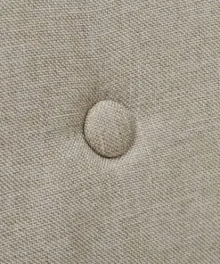 vidaXL Dining Chairs 6 pcs Beige Fabric and Solid Oak Wood