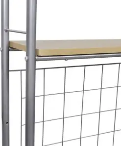 Foldable Breakfast Bar Set with 2 Chairs