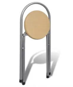 Foldable Breakfast Bar Set with 2 Chairs