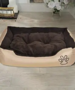 vidaXL Warm Dog Bed with Padded Cushion S