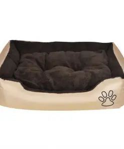 vidaXL Warm Dog Bed with Padded Cushion S