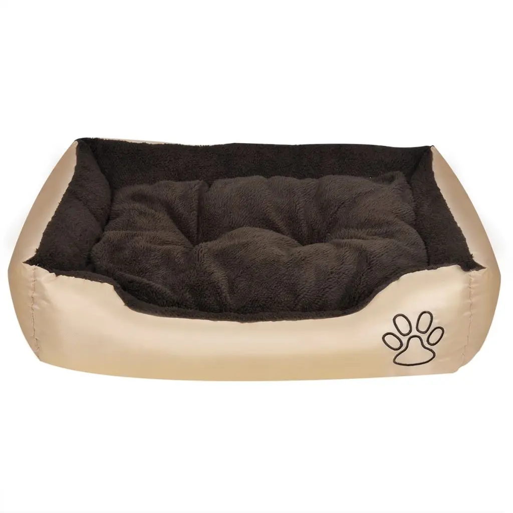 vidaXL Warm Dog Bed with Padded Cushion S