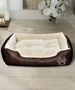 vidaXL Warm Dog Bed with Padded Cushion M