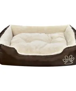 vidaXL Warm Dog Bed with Padded Cushion M