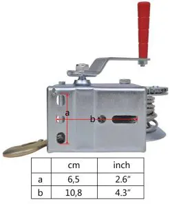 vidaXL Hand Winch 544 kg