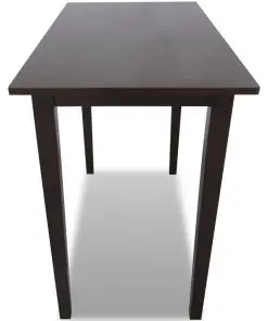 vidaXL Wooden Bar Table Brown