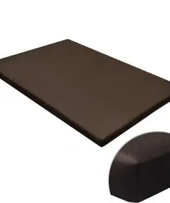 vidaXL Dog Mat Flat Square Brown M