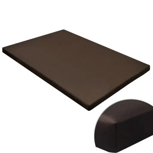 vidaXL Dog Mat Flat Square Brown M