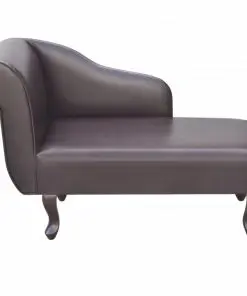 vidaXL Chaise Longue Brown Faux Leather