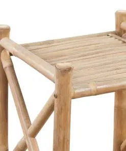 vidaXL 3-Tier Square Bamboo Shelf