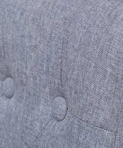 vidaXL Dining Chairs 4 pcs Light Grey Fabric