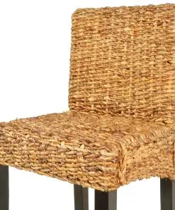 vidaXL Bar Stools 2 pcs Abaca