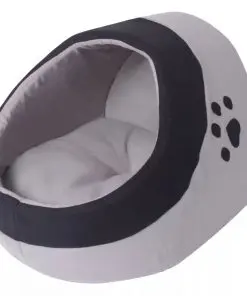 vidaXL Cat Cubby Grey and Black L