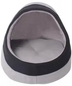 vidaXL Cat Cubby Grey and Black L