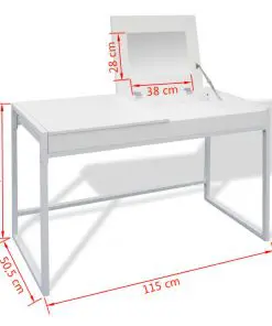 vidaXL Vanity Table White