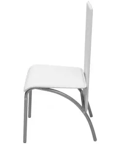 vidaXL Five Piece Dining Set White