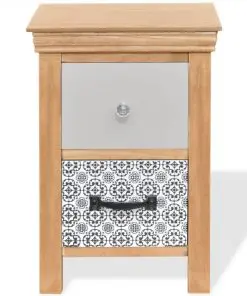 vidaXL Drawer Cabinet 34x34x46 cm Solid Wood