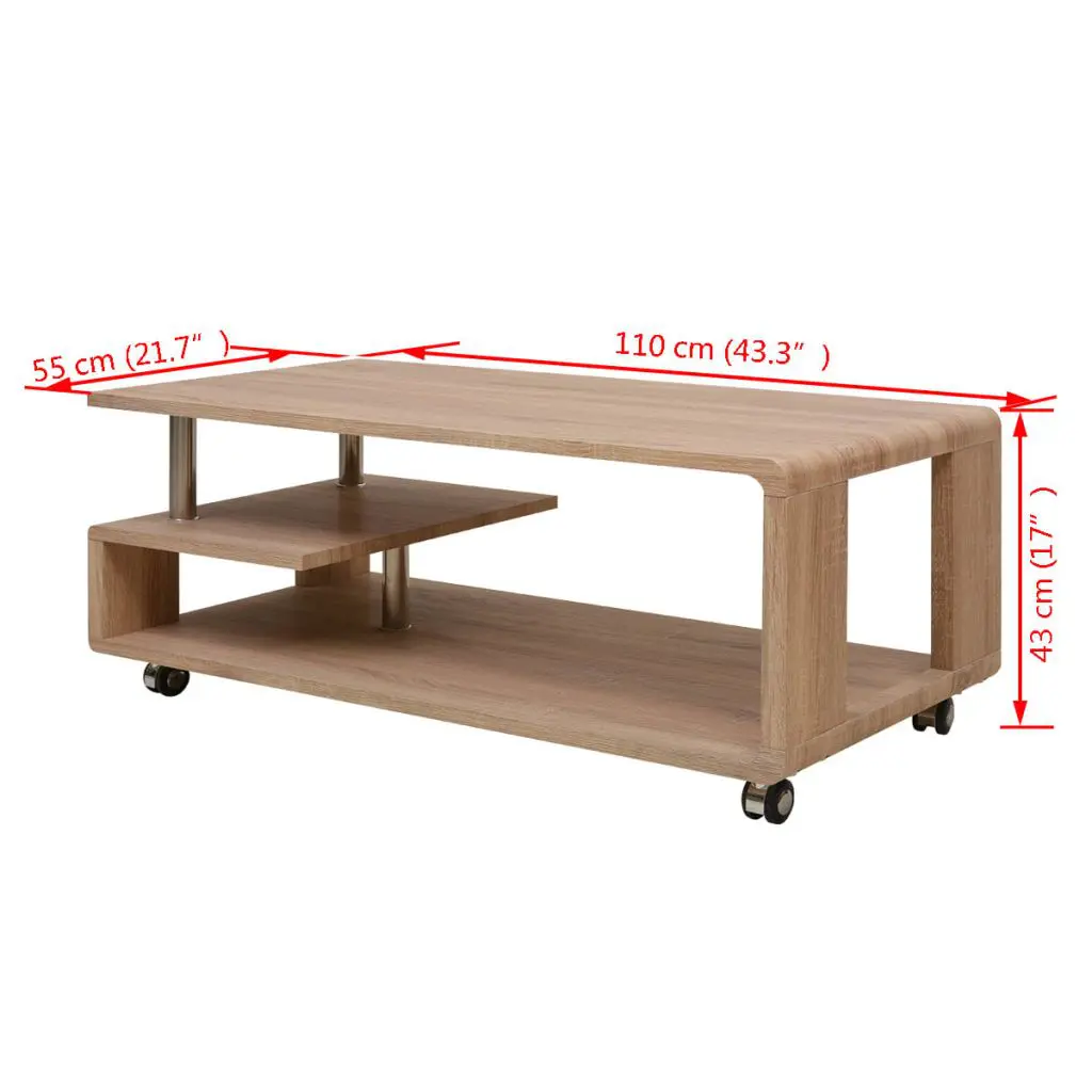 vidaXL Coffee Table Brown