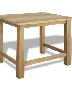 vidaXL Nesting Tables 3 pcs Solid Oak Wood