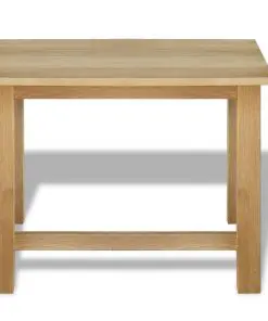 vidaXL Nesting Tables 3 pcs Solid Oak Wood