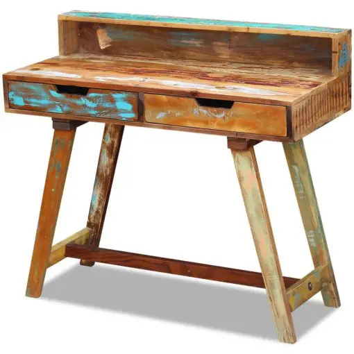 vidaXL Desk Solid Reclaimed Wood