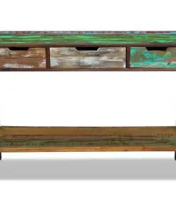 vidaXL Sideboard 3 Drawers Solid Reclaimed Wood