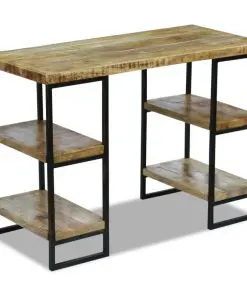 vidaXL Office Desk Mango Wood 110x50x76 cm
