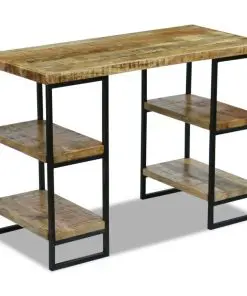 vidaXL Office Desk Mango Wood 110x50x76 cm