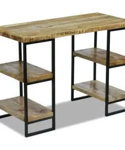 vidaXL Office Desk Mango Wood 110x50x76 cm