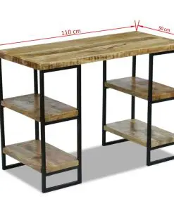 vidaXL Office Desk Mango Wood 110x50x76 cm