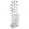 vidaXL Wine Rack Aluminium Silver 27 Bottles