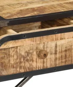 vidaXL Sideboard 120x30x75 cm Solid Mango Wood