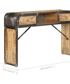 vidaXL Sideboard 120x30x75 cm Solid Mango Wood