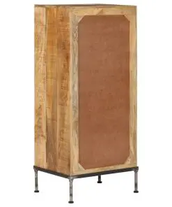 vidaXL Chest of Drawers 45x35x106 cm Solid Mango Wood