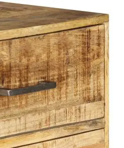 vidaXL Chest of Drawers 45x35x106 cm Solid Mango Wood