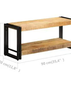 vidaXL TV Cabinet 90x30x40 cm Solid Mango Wood