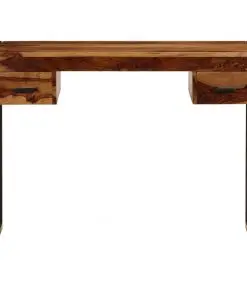 vidaXL Desk with 2 Drawers 110x50x77 cm Solid Sheesham Wood