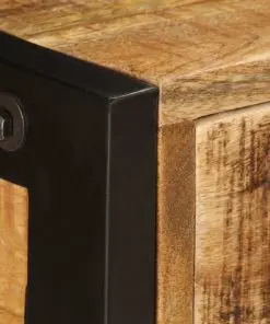 vidaXL Sideboard with 3 Drawers 110x35x75 cm Solid Mango Wood