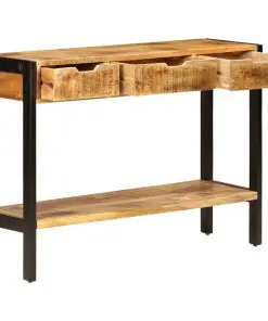 vidaXL Sideboard with 3 Drawers 110x35x75 cm Solid Mango Wood