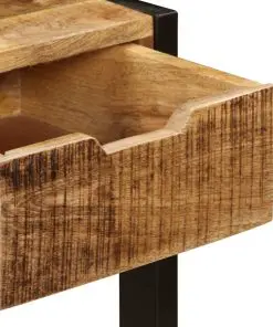 vidaXL Sideboard with 3 Drawers 110x35x75 cm Solid Mango Wood