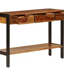 vidaXL Sideboard with 3 Drawers 110x35x75 cm Solid Sheesham Wood