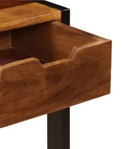 vidaXL Sideboard with 3 Drawers 110x35x75 cm Solid Sheesham Wood