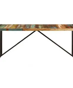 vidaXL Dining Table 180x90x75 cm Solid Reclaimed Wood