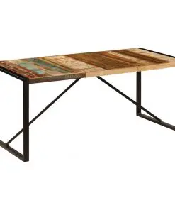 vidaXL Dining Table 180x90x75 cm Solid Reclaimed Wood