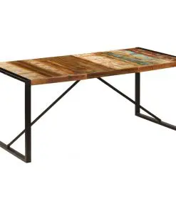 vidaXL Dining Table 180x90x75 cm Solid Reclaimed Wood