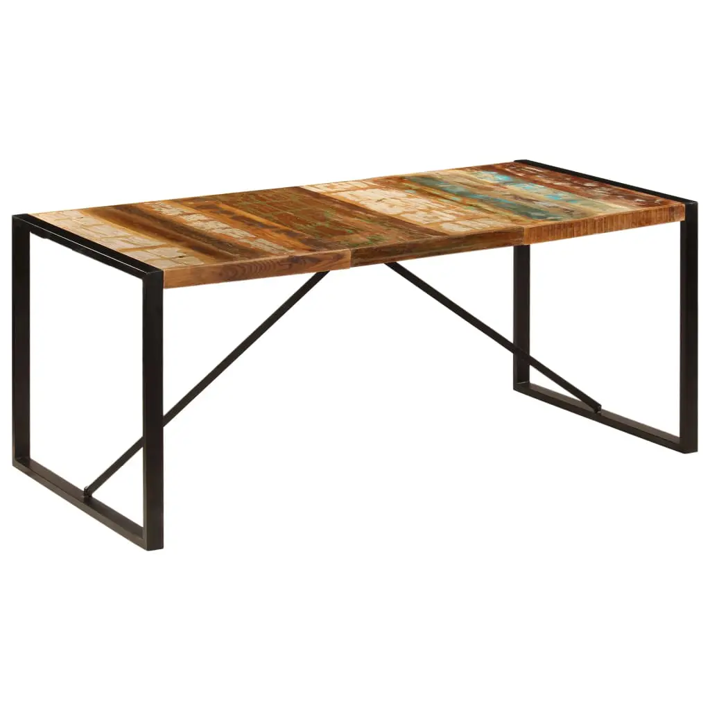 vidaXL Dining Table 180x90x75 cm Solid Reclaimed Wood