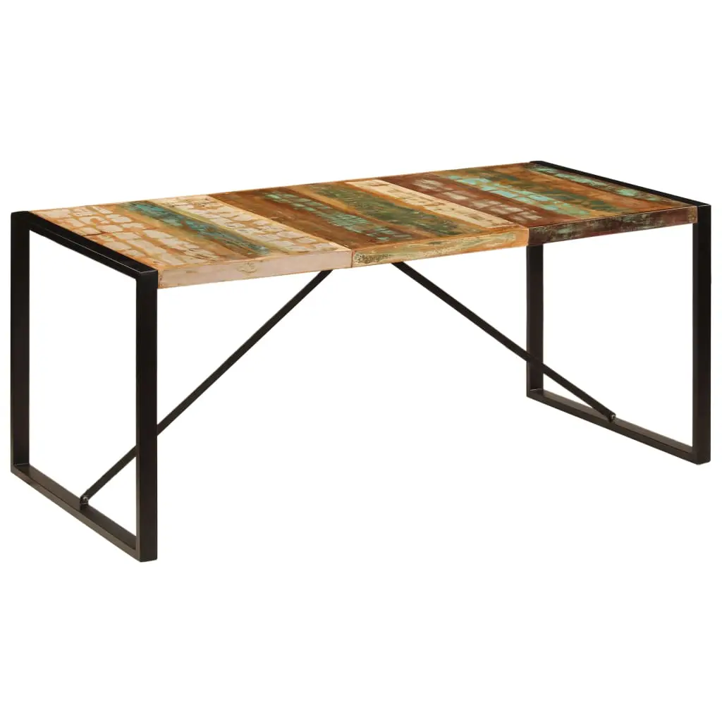 vidaXL Dining Table 180x90x75 cm Solid Reclaimed Wood