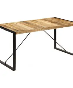 vidaXL Dining Table 160x80x75 cm Solid Mango Wood