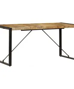 vidaXL Dining Table 160x80x75 cm Solid Mango Wood