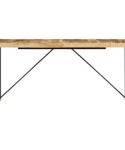 vidaXL Dining Table 160x80x75 cm Solid Mango Wood